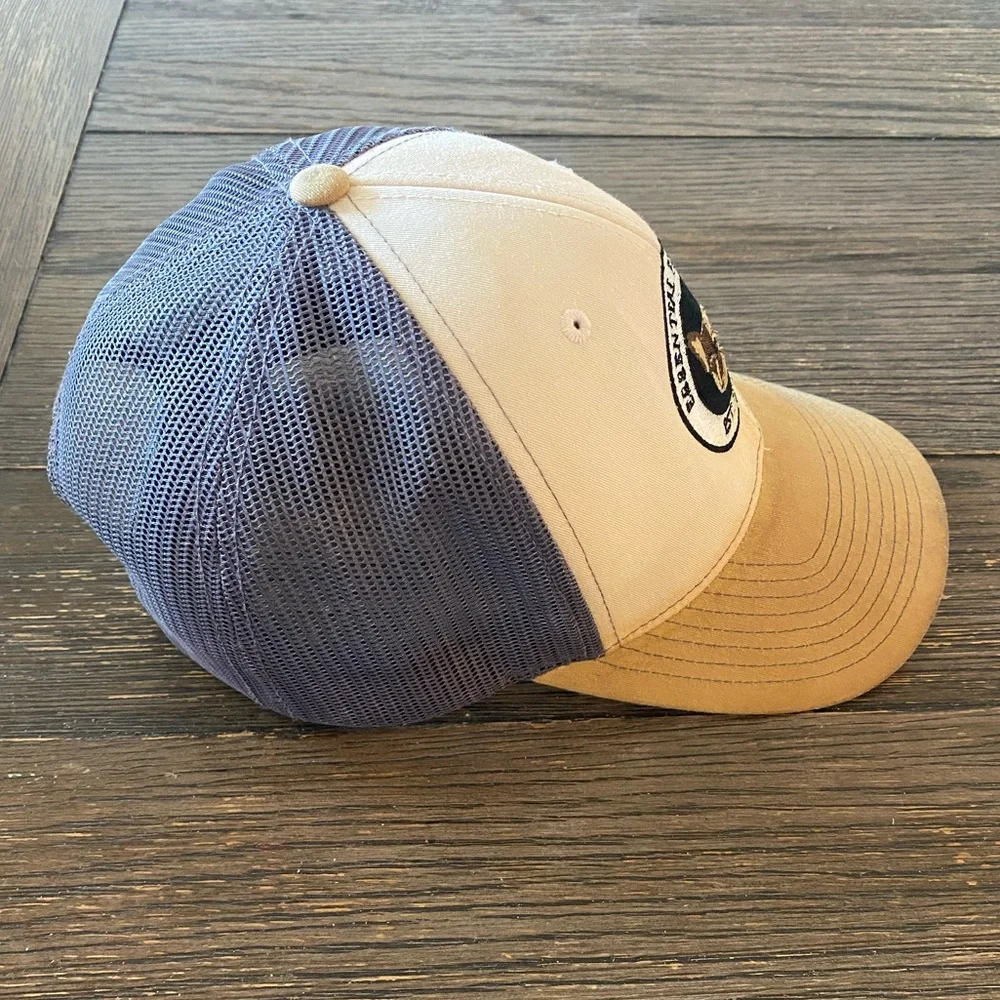 French Bulldog Trucker Hat SnapBack Distressed Tan Brown Essential Frenchie Dog